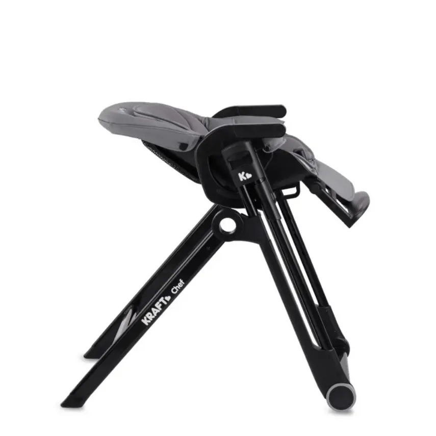 Kraft Chef Fonksiyonel Katlanabilir Çift Tepsili Mama Sandalyesi Grey - 2