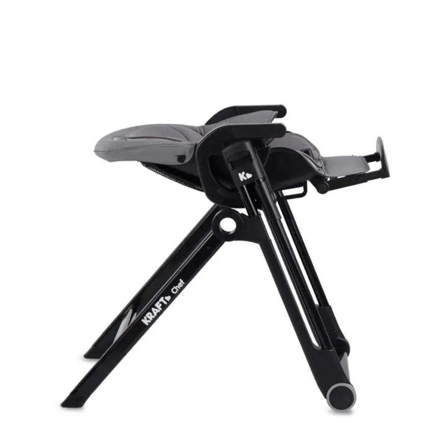 Kraft Chef Fonksiyonel Katlanabilir Çift Tepsili Mama Sandalyesi Grey - 12