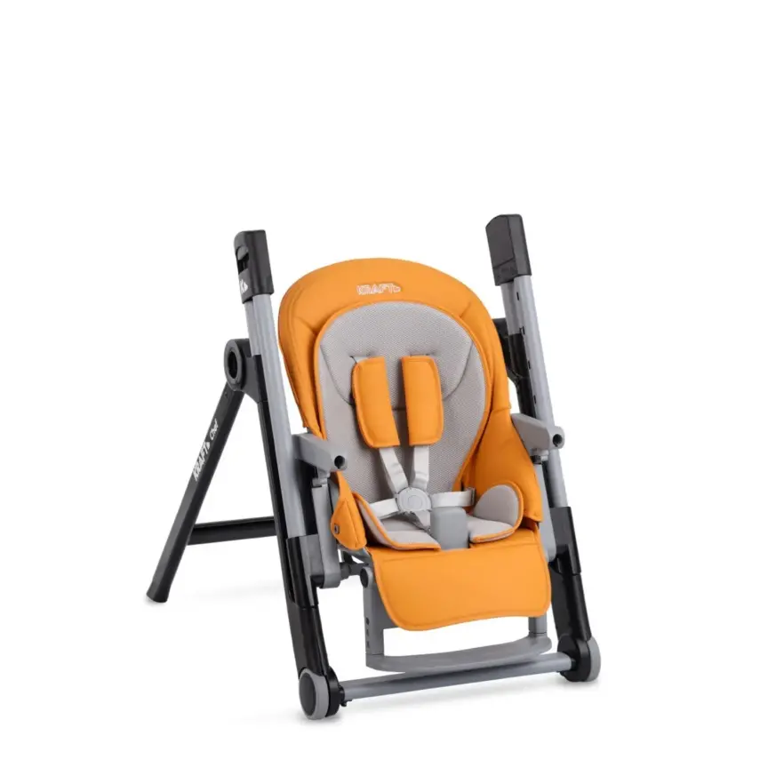 Kraft Chef Fonksiyonel Katlanabilir Çift Tepsili Mama Sandalyesi Orange - 6
