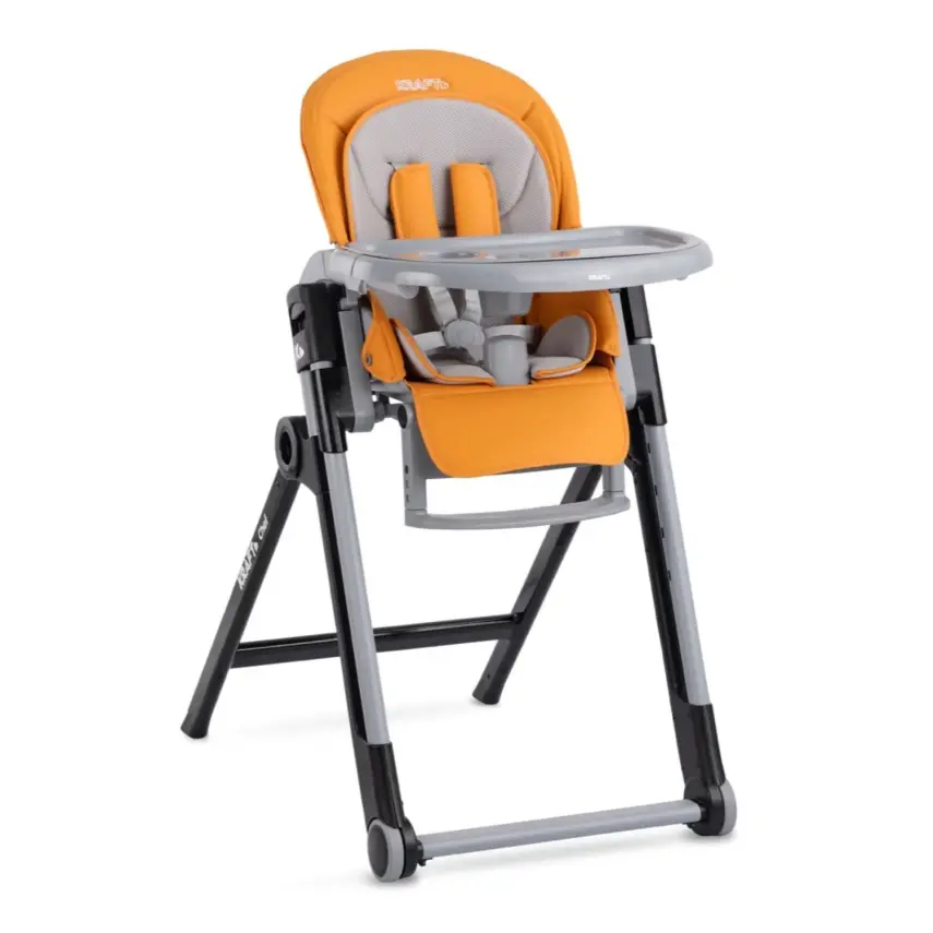 Kraft Chef Fonksiyonel Katlanabilir Çift Tepsili Mama Sandalyesi Orange - 1