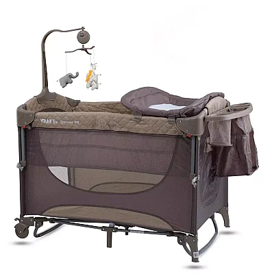 Kraft Denver Pr Anne Yanı Oyun Parkı Yatak Hediyeli 63x105 cm Beige - 1