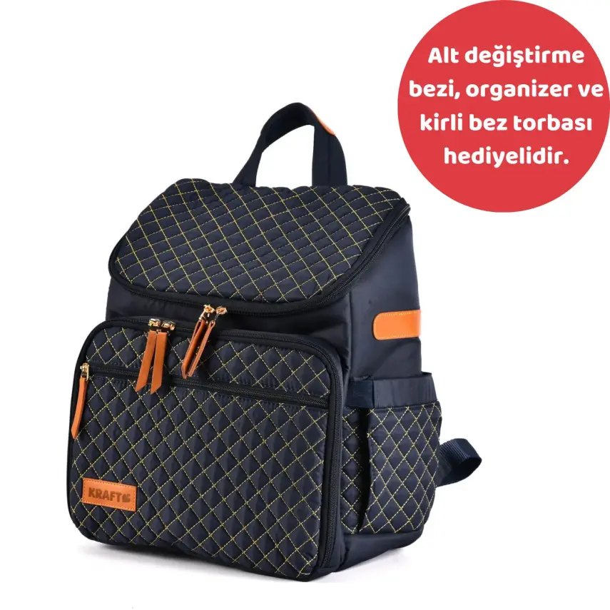 Kraft Diamond Anne Bebek Bakım Çantası Lacivert - 1