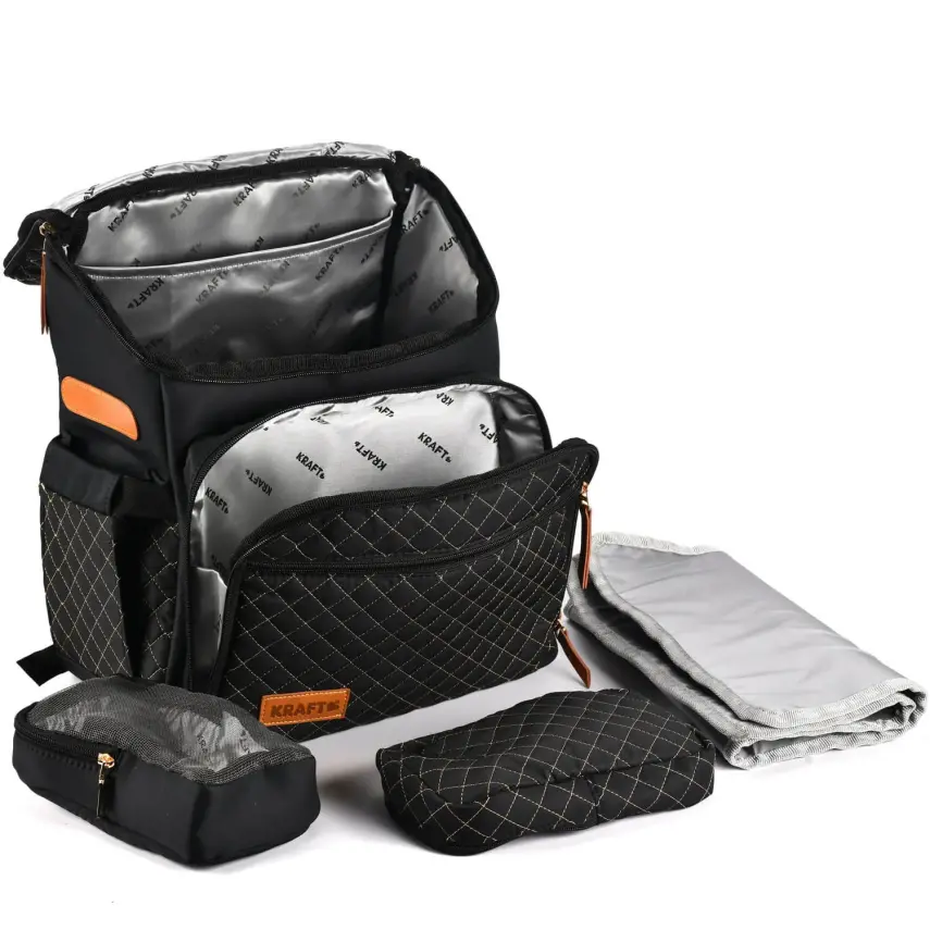 Kraft Diamond Anne Bebek Bakım Çantası Siyah - 2