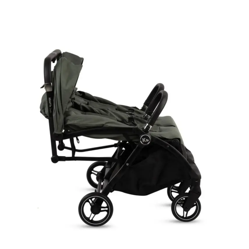Kraft Duplo Tek Elle Katlanabilir İkiz Bebek Arabası Black - 10