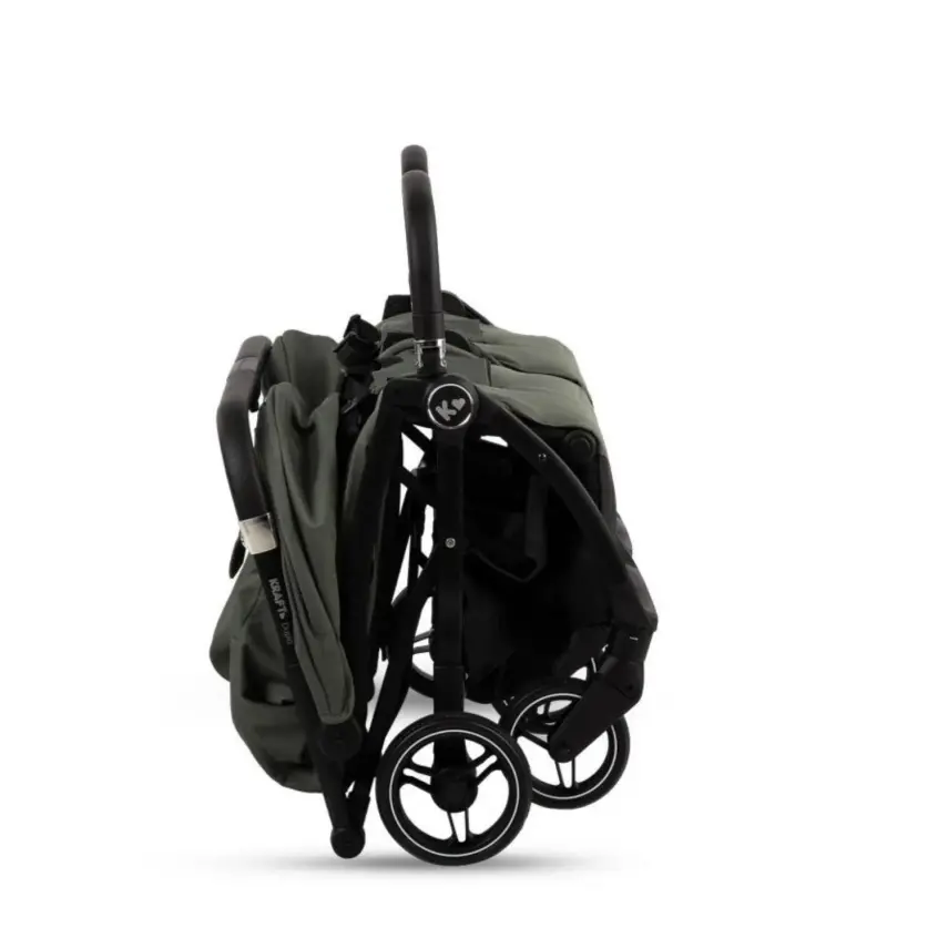 Kraft Duplo Tek Elle Katlanabilir İkiz Bebek Arabası Black - 11