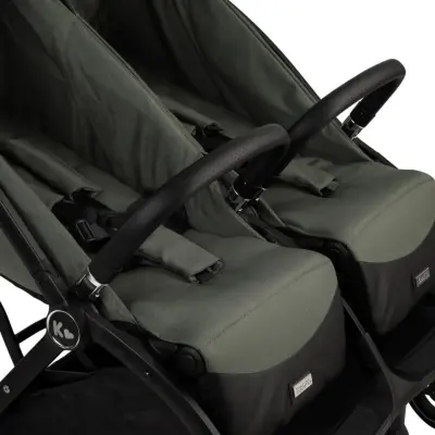 Kraft Duplo Tek Elle Katlanabilir İkiz Bebek Arabası Green - 16