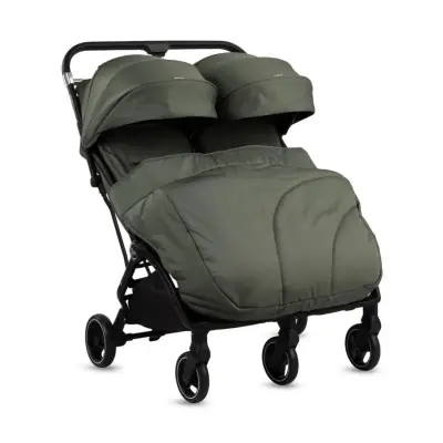 Kraft Duplo Tek Elle Katlanabilir İkiz Bebek Arabası Green - 3