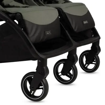 Kraft Duplo Tek Elle Katlanabilir İkiz Bebek Arabası Green - 22