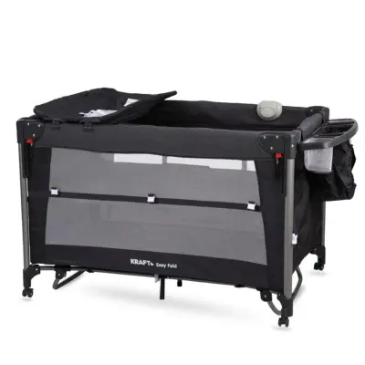 Kraft Easy Fold Anne Yanı Oyun Parkı 70x110 cm Dark Grey (1)