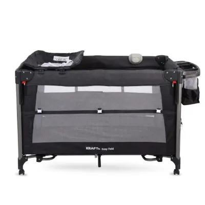 Kraft Easy Fold Anne Yanı Oyun Parkı 70x110 cm Dark Grey - 5