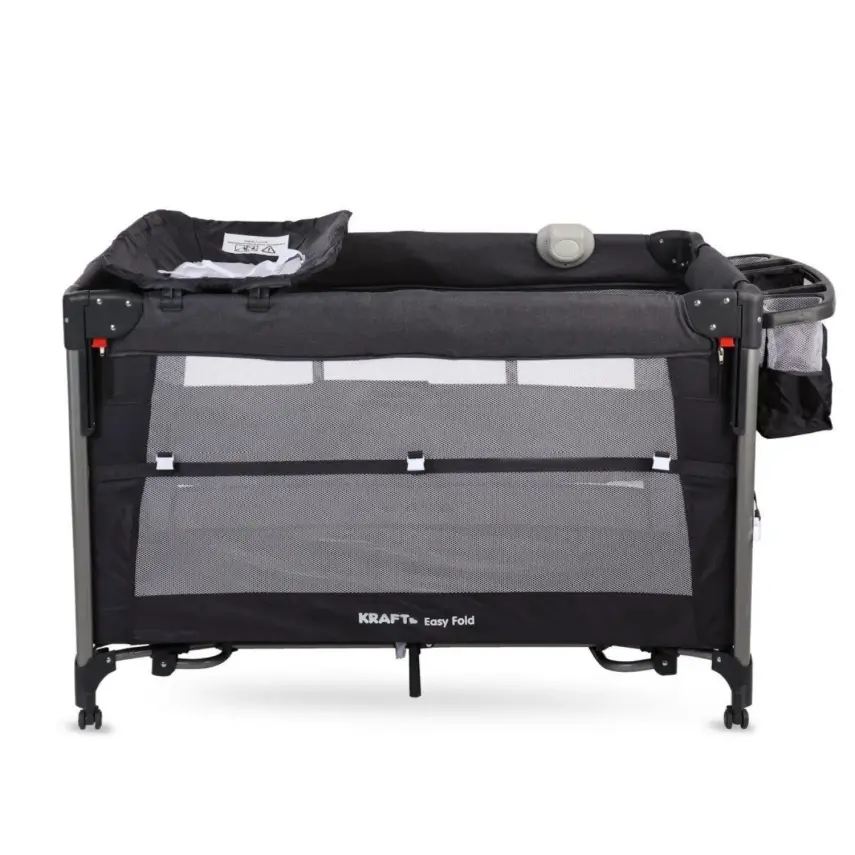 Kraft Easy Fold Anne Yanı Oyun Parkı 70x110 cm Dark Grey - 5