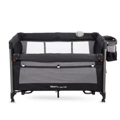 Kraft Easy Fold Anne Yanı Oyun Parkı 70x110 cm Dark Grey - 3