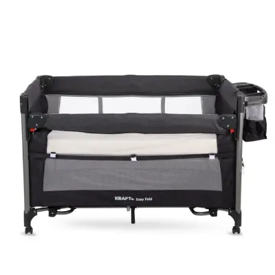 Kraft Easy Fold Anne Yanı Oyun Parkı 70x110 cm Dark Grey - 16