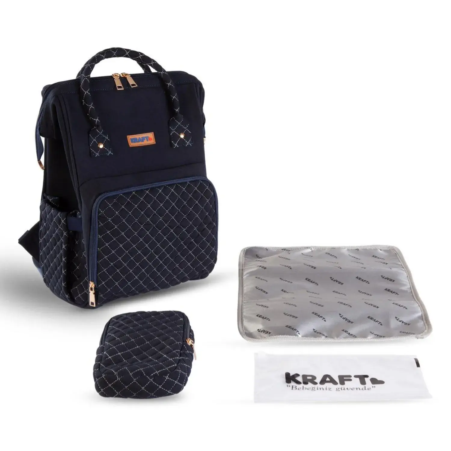 Kraft Ebony Anne Bebek Bakım Çantası Lacivert