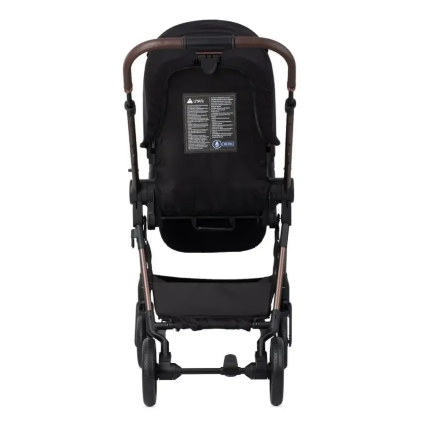 Kraft Focus Pr Çift Yönlü Kullanılabilen Travel - Seyahat Sistem Bebek Arabası Black - 6