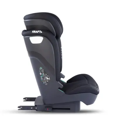 Kraft Henna Fix I-Size İsofix'li Oto Koltuğu 15-36 Kg Grey - 5