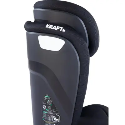 Kraft Henna Fix I-Size İsofix'li Oto Koltuğu 15-36 Kg Grey - 8