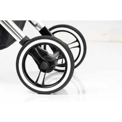 Kraft Kenya S Armor Plus Çift Yönlü Tek Elle Katlanabilir Kompakt Travel Sistem Bebek Arabası Black - 14