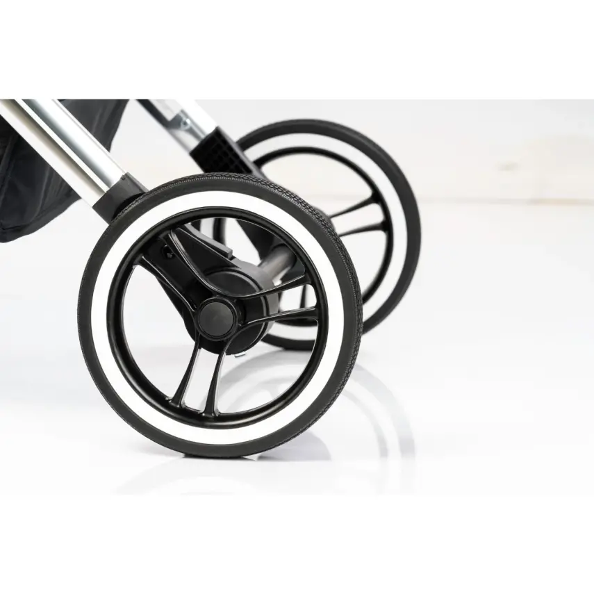 Kraft Kenya S Armor Plus Çift Yönlü Tek Elle Katlanabilir Kompakt Travel Sistem Bebek Arabası Black - 14