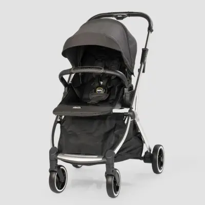 Kraft Kenya S Armor Plus Çift Yönlü Tek Elle Katlanabilir Kompakt Travel Sistem Bebek Arabası Black - 20