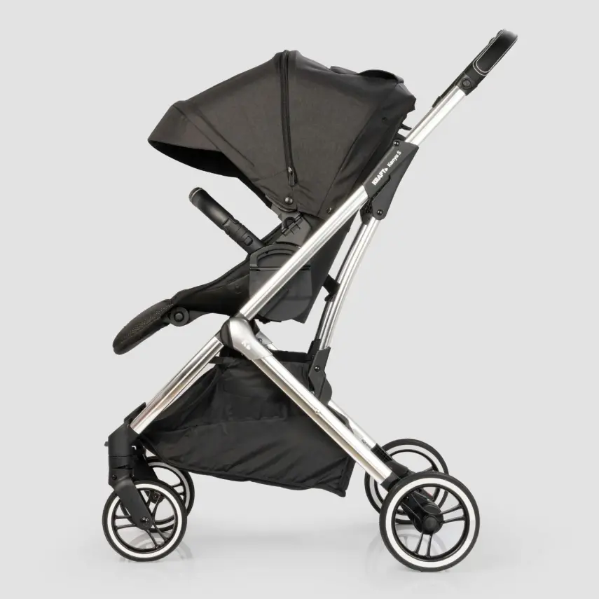 Kraft Kenya S Armor Plus Çift Yönlü Tek Elle Katlanabilir Kompakt Travel Sistem Bebek Arabası Black - 5