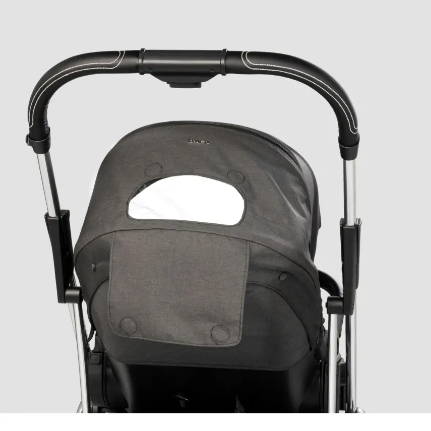 Kraft Kenya S Armor Plus Çift Yönlü Tek Elle Katlanabilir Kompakt Travel Sistem Bebek Arabası Black - 16