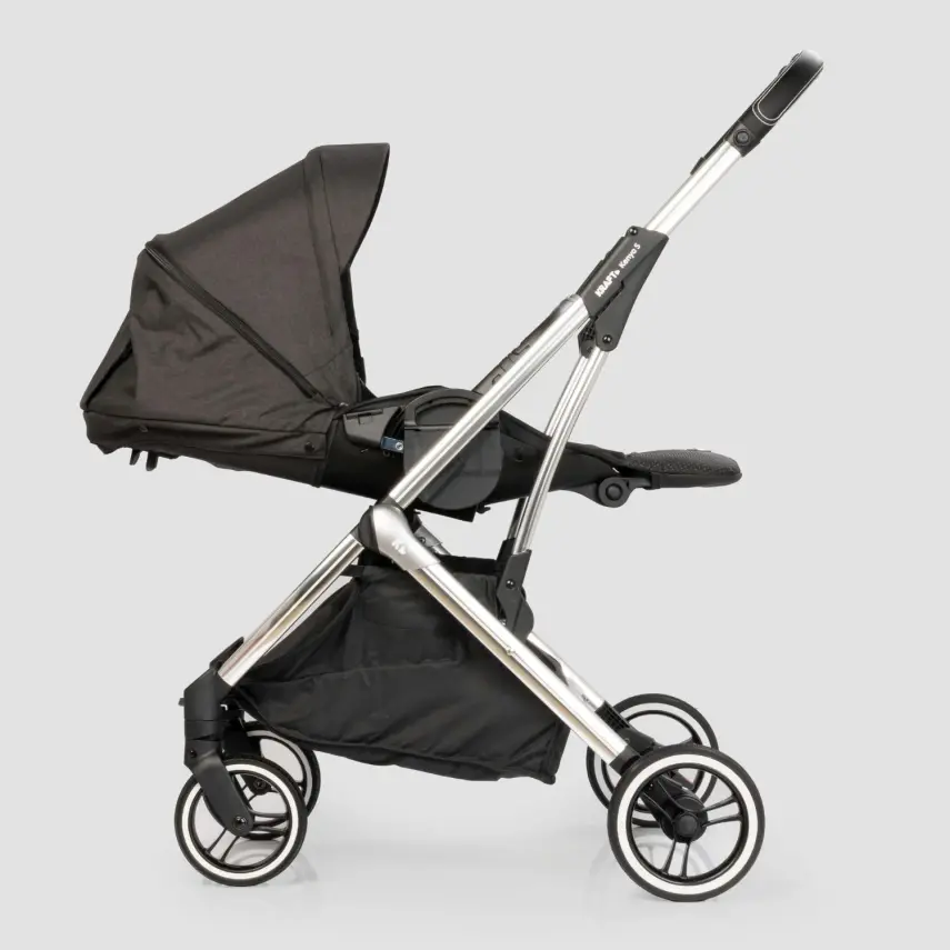 Kraft Kenya S Armor Plus Çift Yönlü Tek Elle Katlanabilir Kompakt Travel Sistem Bebek Arabası Black - 34