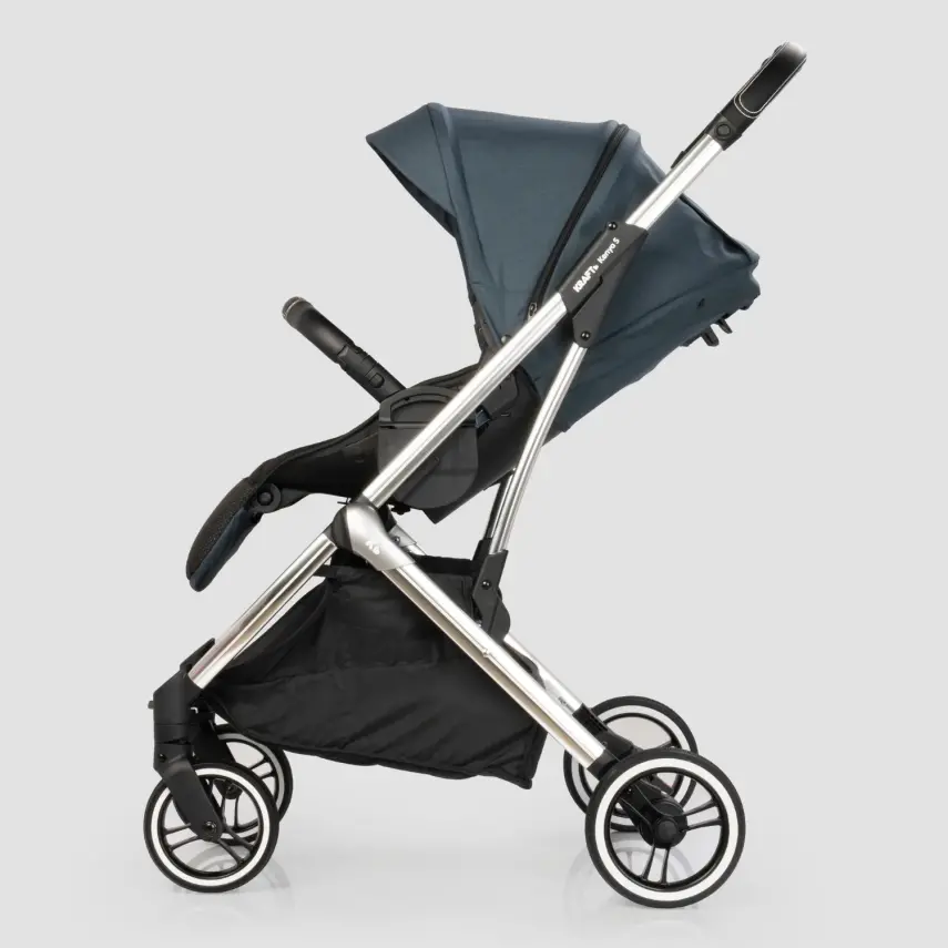 Kraft Kenya S Armor Plus Çift Yönlü Tek Elle Katlanabilir Kompakt Travel Sistem Bebek Arabası Blue - 18