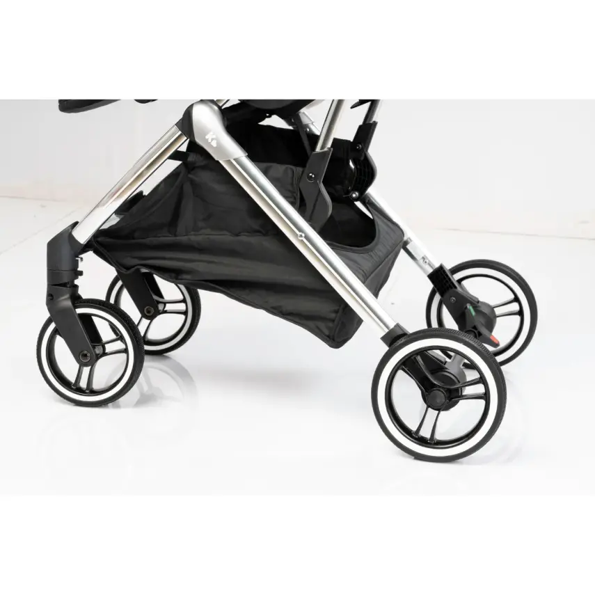 Kraft Kenya S Armor Plus Çift Yönlü Tek Elle Katlanabilir Kompakt Travel Sistem Bebek Arabası Grey - 20