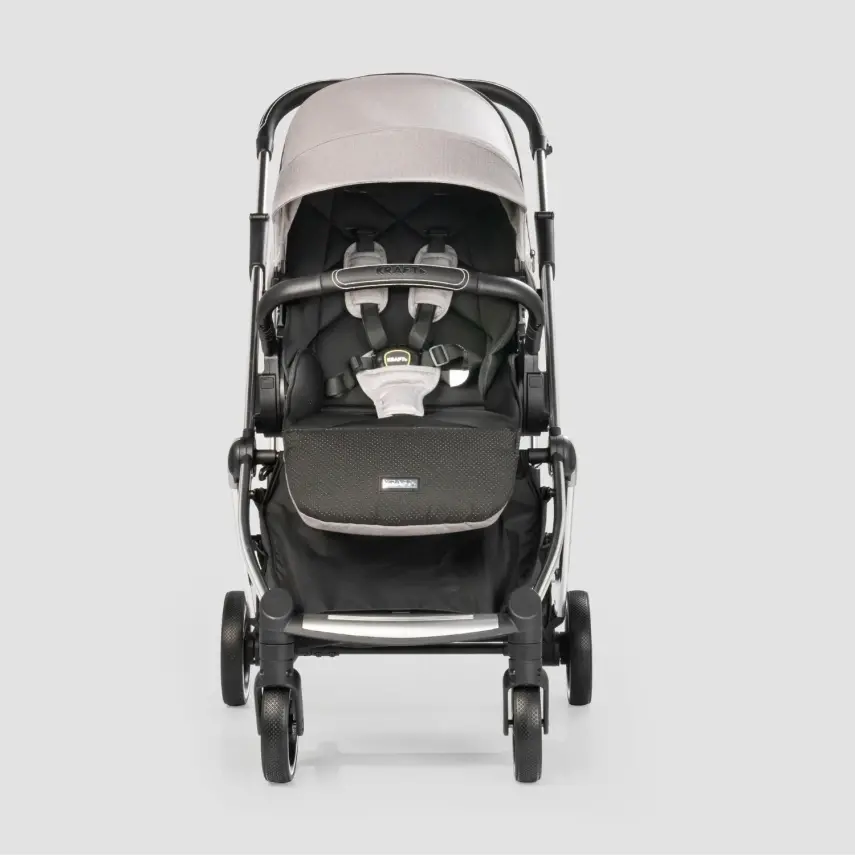 Kraft Kenya S Armor Plus Çift Yönlü Tek Elle Katlanabilir Kompakt Travel Sistem Bebek Arabası Grey - 31