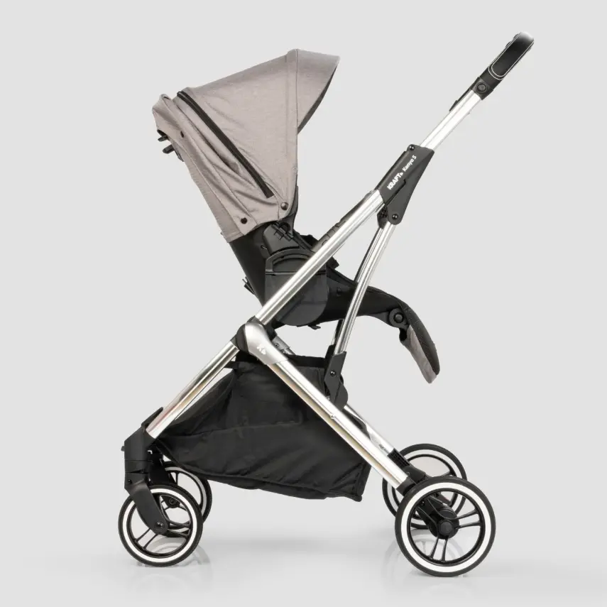 Kraft Kenya S Armor Plus Çift Yönlü Tek Elle Katlanabilir Kompakt Travel Sistem Bebek Arabası Grey - 26