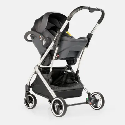 Kraft Kenya S Armor Plus Çift Yönlü Tek Elle Katlanabilir Kompakt Travel Sistem Bebek Arabası Grey - 19