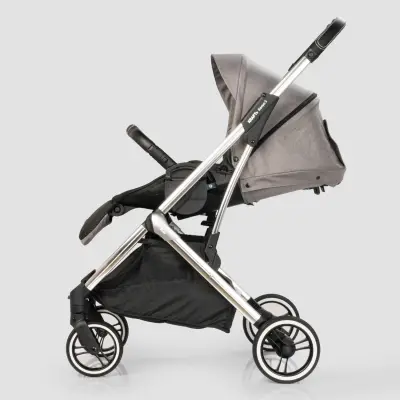 Kraft Kenya S Armor Plus Çift Yönlü Tek Elle Katlanabilir Kompakt Travel Sistem Bebek Arabası Grey - 13