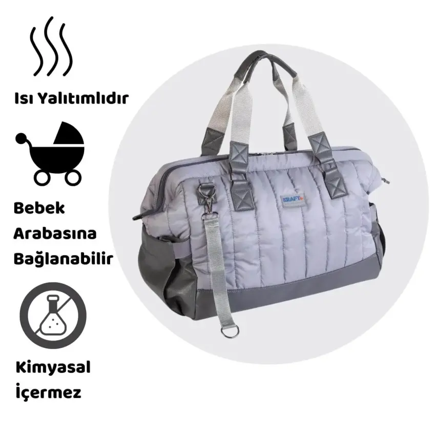Kraft Lava Bebek Bakım Sırt Çantası Gri - 2