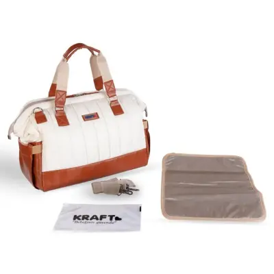 Kraft Lava Bebek Bakım Sırt Çantası Krem - 4