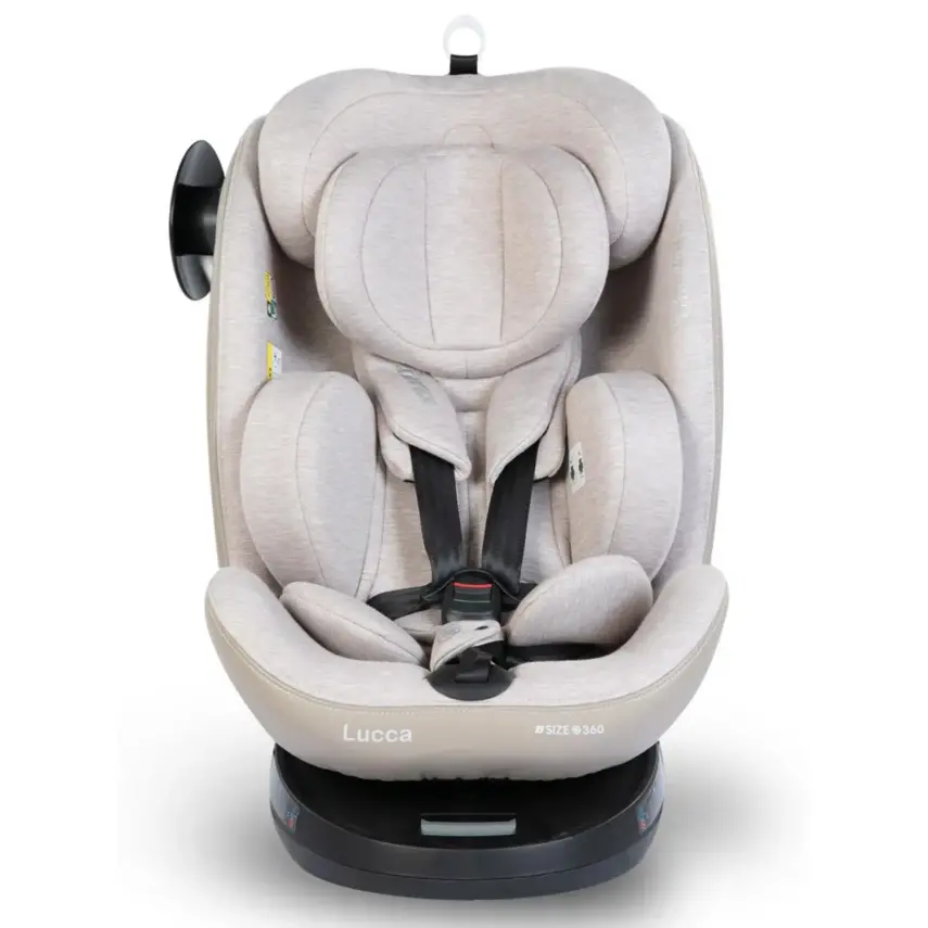 Kraft Lucca 360° Dönebilen Isofix Bağlantılı  I-Size Oto Koltuğu 0-36 Kg Beige - 3