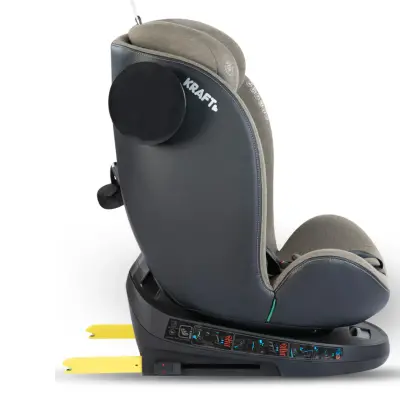 Kraft Lucca 360° Dönebilen Isofix Bağlantılı  I-Size Oto Koltuğu 0-36 Kg Beige - 4