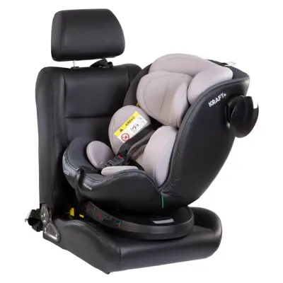 Kraft Lucca 360° Dönebilen Isofix Bağlantılı I-Size Oto Koltuğu 0-36 Kg Black - 6