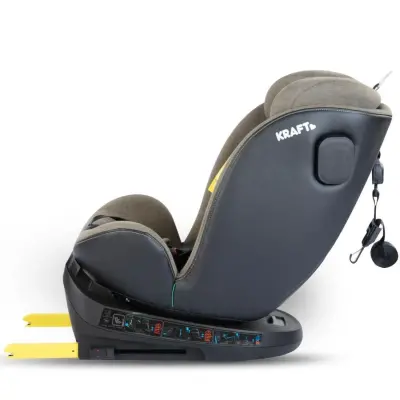 Kraft Lucca 360° Dönebilen Isofix Bağlantılı I-Size Oto Koltuğu 0-36 Kg Grey - 13