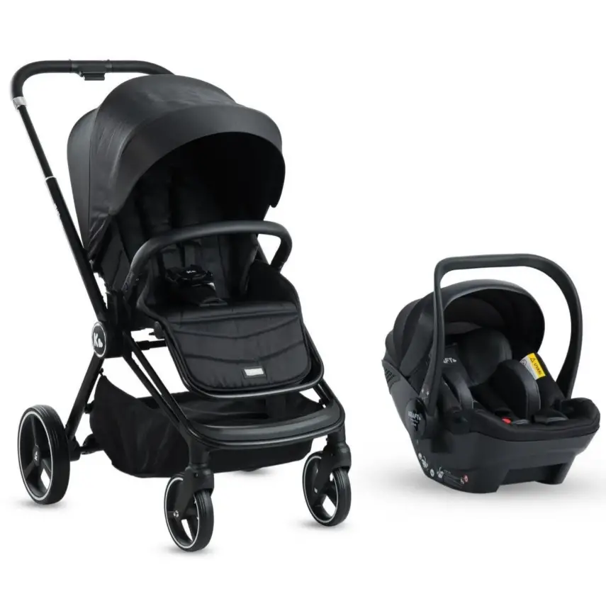 Kraft Mika (Mila) Çift Yönlü Travel Sistem Bebek Arabası Black - 1