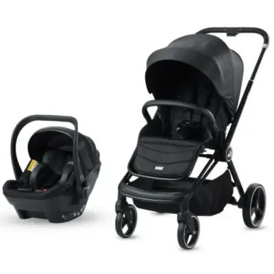 Kraft Mika (Mila) Çift Yönlü Travel Sistem Bebek Arabası Black (1)