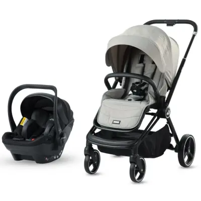 Kraft Mika (Mila) Çift Yönlü Travel Sistem Bebek Arabası Grey (1)