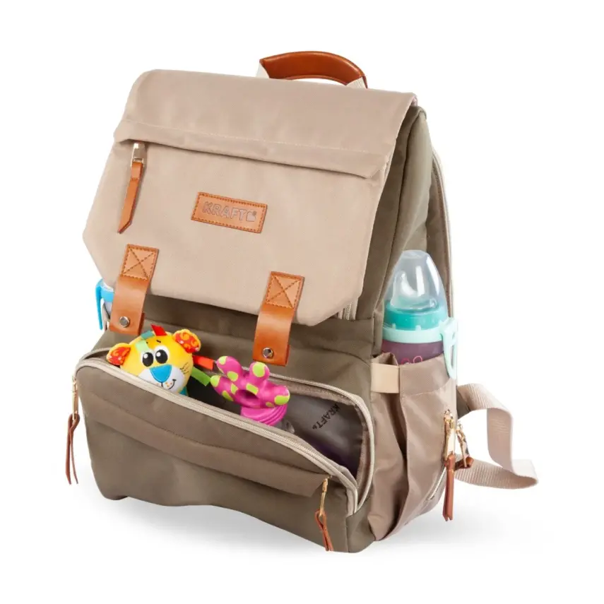 Kraft Moon Anne Bebek Bakım Sırt Çantası Koyu Gri - 3