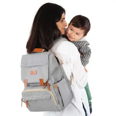 Kraft Moon Anne Bebek Bakım Sırt Çantası Koyu Gri - 2
