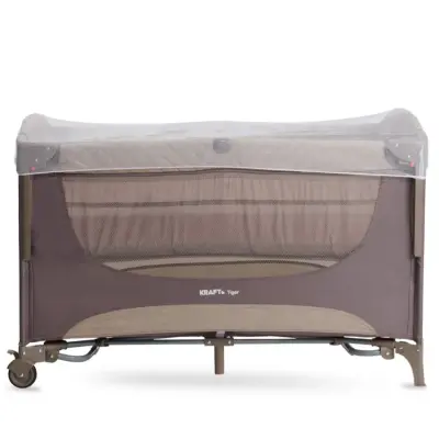 Kraft Oyuncaklı Dönenceli Tiger Anne Yanı Oyun Parkı 70X120 Cm Grey - 3