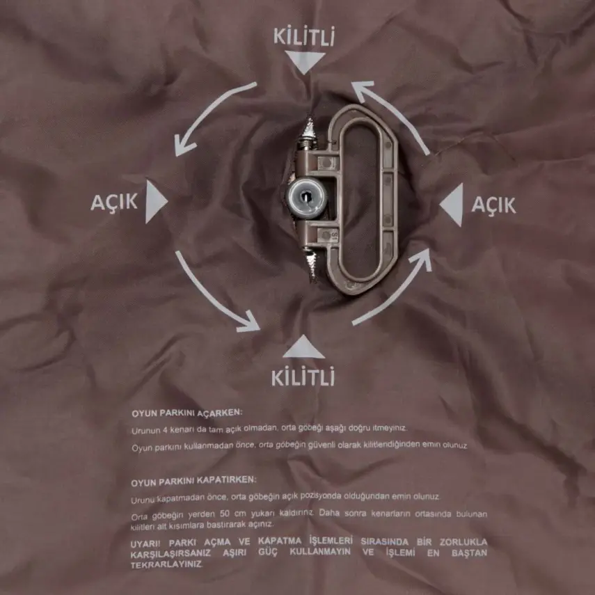 Kraft Oyuncaklı Dönenceli Tiger Anne Yanı Oyun Parkı 70X120 Cm Grey - 14