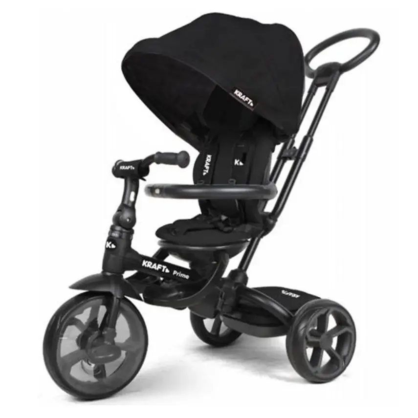 Kraft Prime 6 in 1 İtmeli Bisiklet Siyah - 1