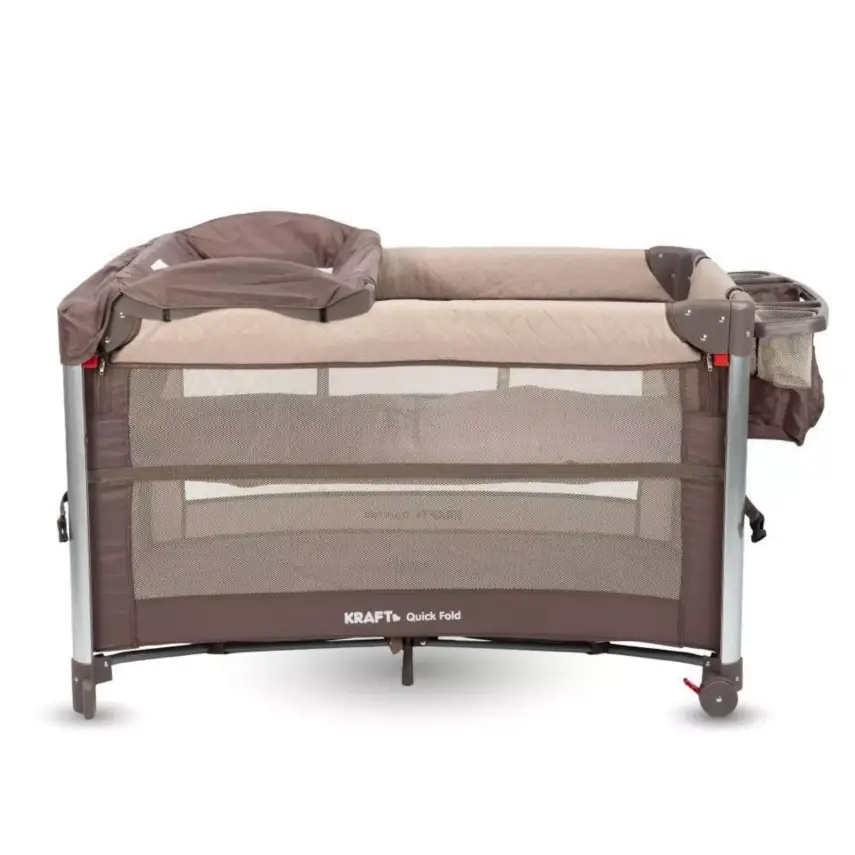 Kraft Quick Fold Anne Yanı Oyun Parkı 70x110 cm Brown - 1