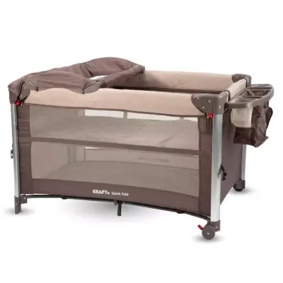 Kraft Quick Fold Anne Yanı Oyun Parkı 70x110 cm Brown - 5