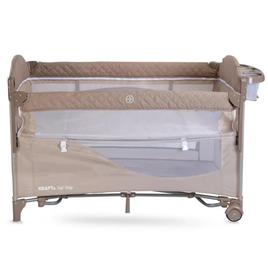Kraft Safe Sleep Anne Yanı Oyun Parkı 70x120 cm Grey - 5